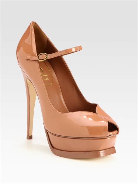 nude heels ysl|ysl heels platform.